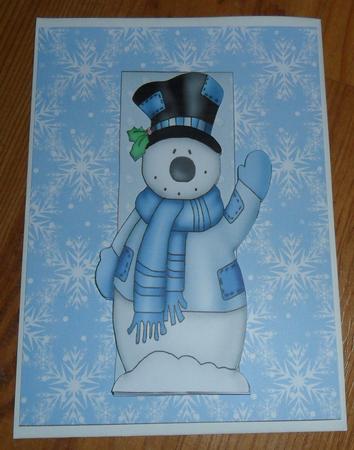 Snowy Santa Backing Paper Two by Johanna Lambert