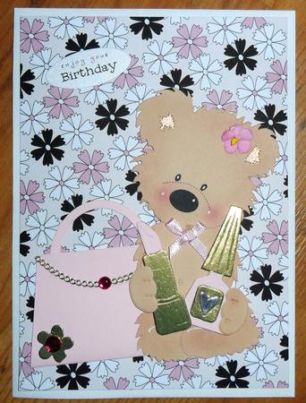 Funky Flowers Backing Paper (cream) by Johanna Lambert