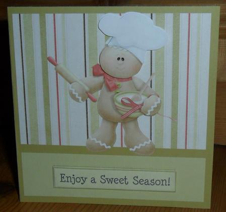 Enjoy a Sweet Season Christmas Decoupage Card by Johanna Lambert