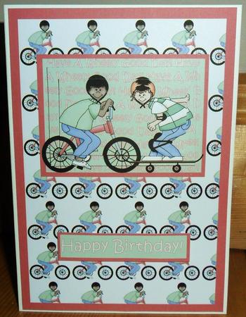 Have a Wheely Good Day Card Front by Johanna Lambert