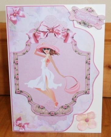 Pretty Chic Shopper Fancy Edge with Decoupage by Johanna Lambert