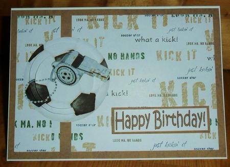 Football Landscape Pyramid Card by Johanna Lambert
