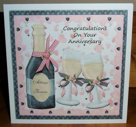 Congratulations on Your Anniversary Square Quick Card by Johanna Lambert