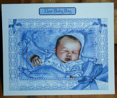 Baby Boy Pyramage Card by Johanna Lambert
