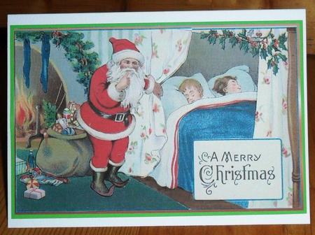 Its Christmas Eve Decoupage Topper by Johanna Lambert
