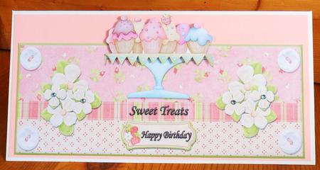 Sweet Treats for Mother's Day Dl Over the Edge Card Front by Johanna Lambert