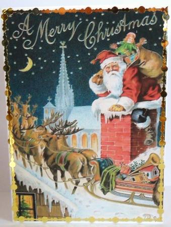 Father Christmas A4 Topper by Johanna Lambert