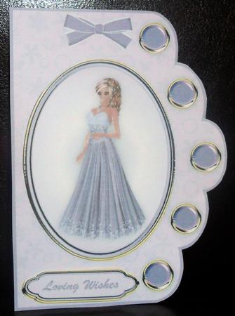 Lavender Lovely Scallop Edge Card Front by Johanna Lambert