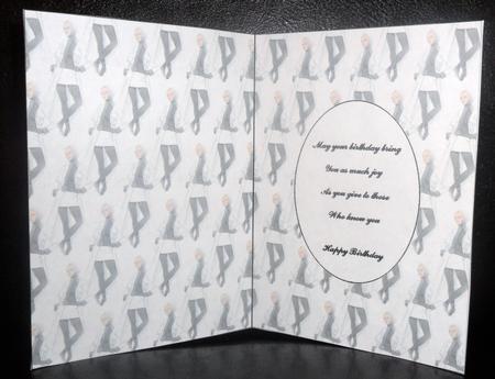 Black N White Beauty Insert with Verse by Johanna Lambert