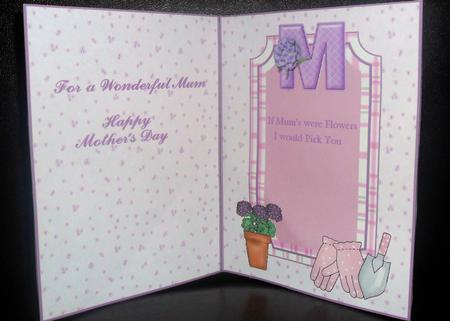 Mum - Picked Especially for You - Mother's Day Insert by Johanna Lambert