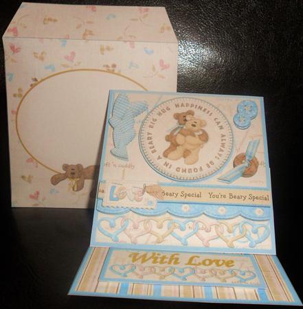 You're Beary Special Decoupaged Easle Card Kit by Johanna Lambert