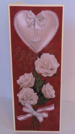 Cream Romance Large Dl with Decoupage by Johanna Lambert