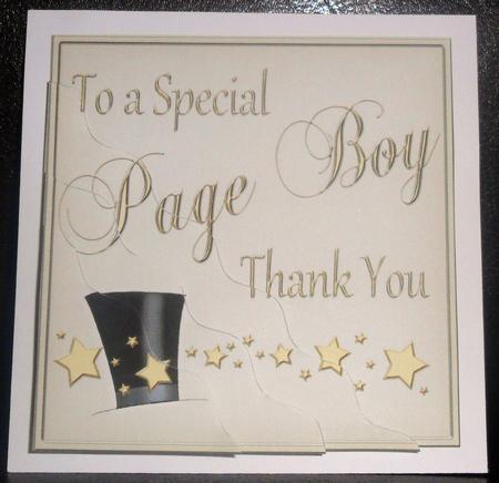 Page Boy Thank You Wavy Corner Side Stacker by Johanna Lambert