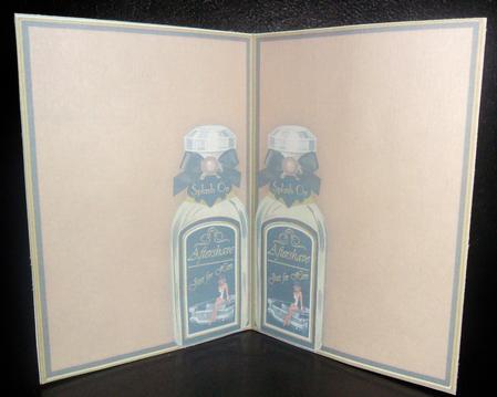 Aftershave Splash on Naturally Muted 7x5inch Card Insert by Johanna Lambert