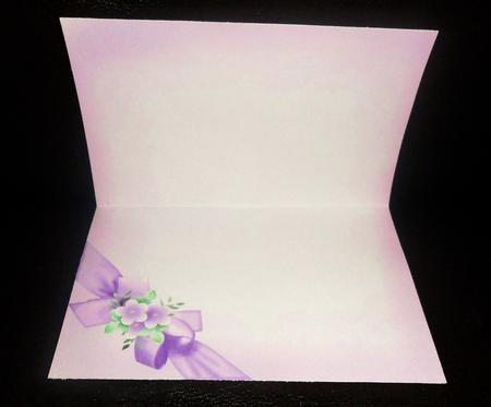 Floral Bow Background Sheet Violet by Johanna Lambert