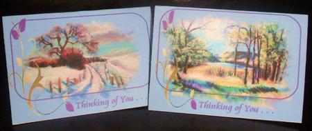 Four Seasons Notelet 1 by Johanna Lambert