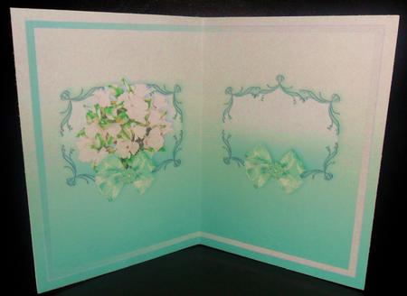 Green Floral Roses Bouquet A5 Insert by Johanna Lambert