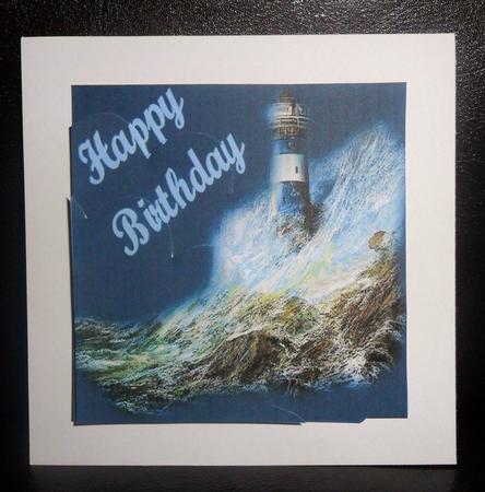 Birthday Lighthouse Shell Stacker by Johanna Lambert