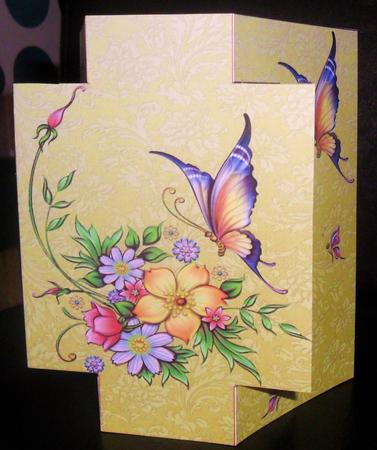 Flower & Butterfly Card by Johanna Lambert