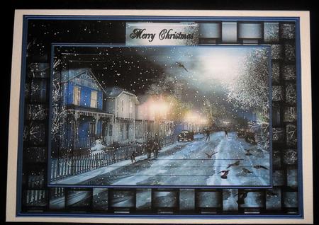 Christmas Snow Scenery Framed by Johanna Lambert