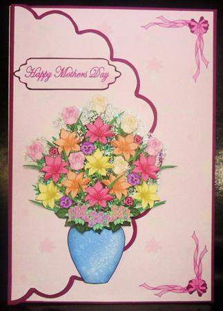 Mums Floral Vase by Johanna Lambert