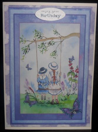 Swing Time Card Topper by Johanna Lambert