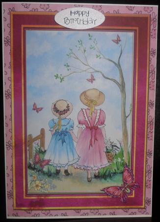 Spring Walk Card Topper by Johanna Lambert