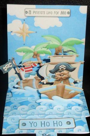 Ay Ay Captain Pop Up Slider Card Kit by Johanna Lambert