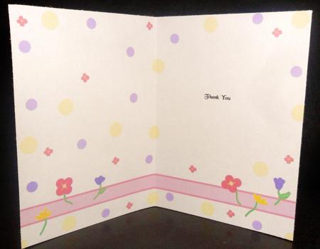Doodle Flowers Thank You A5 Portrait Insert by Johanna Lambert