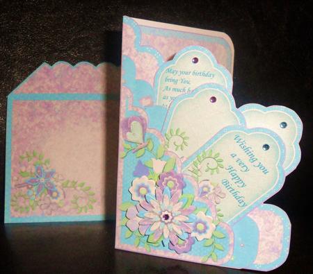Jade Floral Flourish Scallop Pocket Card Kit by Johanna Lambert