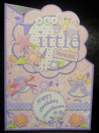 Our Little Princess Happy Birthday Sweetheart Quick Card by Johanna Lambert