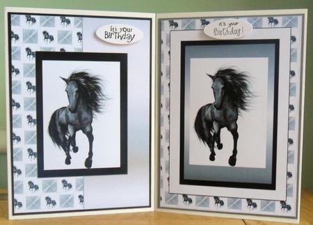 Horse Fold Back Card by Johanna Lambert