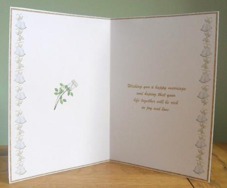 Wedding Rose Cardmaking Insert by Johanna Lambert