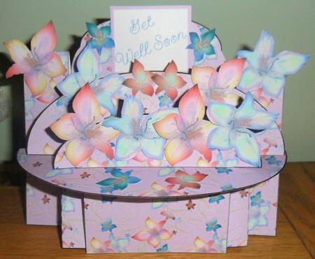 Graceful Flowers 3D Shelf Card by Johanna Lambert