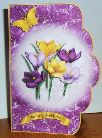 Crocus Scalloped Edge Card by Johanna Lambert