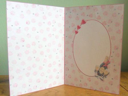 Anniversary Champagne & Glasses A5 Card Insert by Johanna Lambert