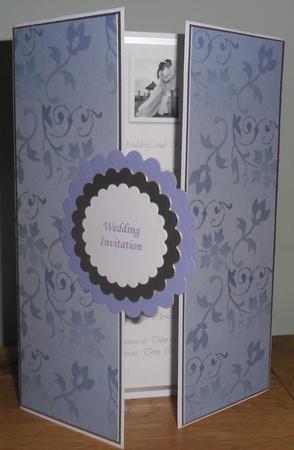 Floral Embossed Metallic in Lavender by Johanna Lambert