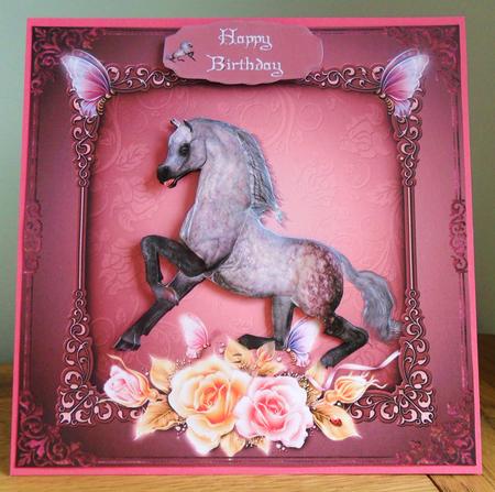 Equine Floral Fantasy with Decoupage by Johanna Lambert