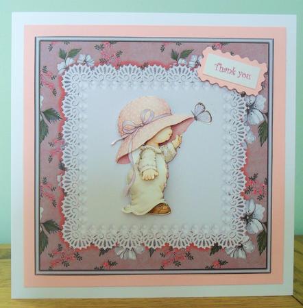 Buttercups Aqua and White 6x6 Square Card Fronts by Johanna Lambert