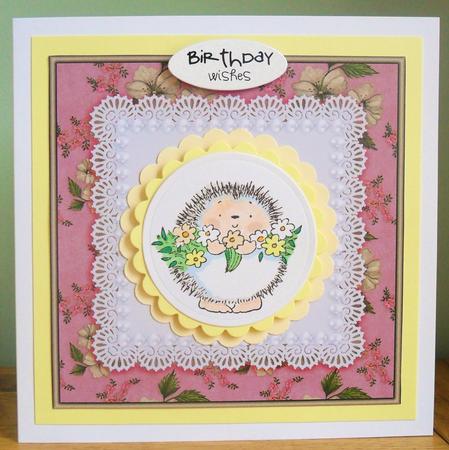 Buttercups Gold and Silver 6x6 Square Card Fronts by Johanna Lambert
