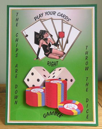 The Gambler Decoupage by Johanna Lambert