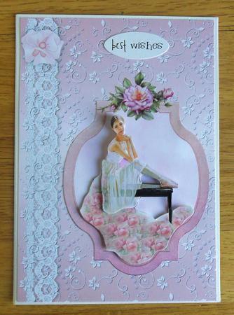Rose Ballerina with Decoupage by Johanna Lambert