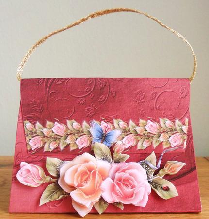 Rosy Glow - Handbag Box by Johanna Lambert