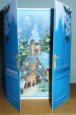 Christmas Vintage Church Gatefold by Johanna Lambert