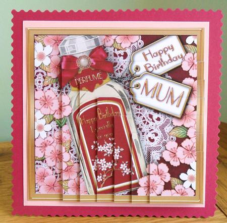 Blossom Perfume Mum Birthday 5in One Corner Stacker by Johanna Lambert