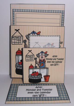 Desktop Easel Notepaper Kit - Gus After Monday by Johanna Lambert