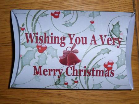 Holly & Berries Pillow Box by Johanna Lambert