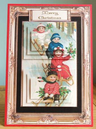 Double Pyramid Vintage Christmas Topper by Johanna Lambert