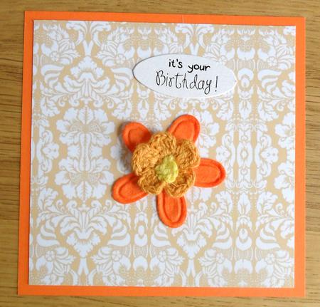 Spice Orange Damask Sheet by Johanna Lambert