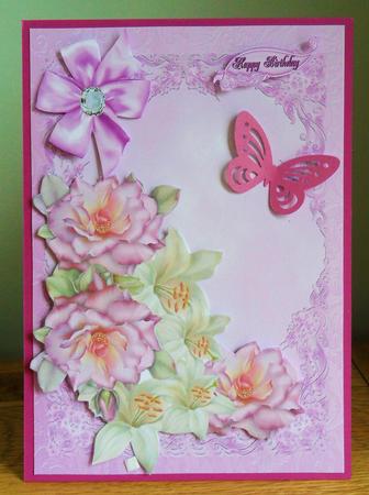 A5 Roses and Lilies by Johanna Lambert